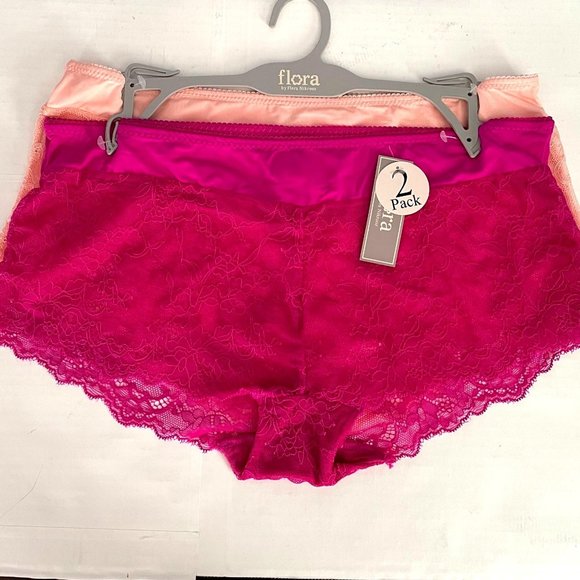 FLORA by Flora Nikrooz 2-pack short lace panties - Picture 1 of 6